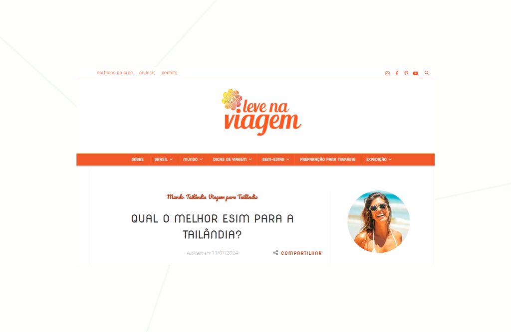Blog de agência de viagens